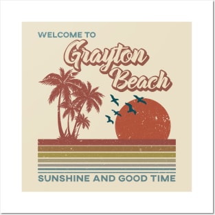 Grayton Beach Retro Sunset - Grayton Beach Posters and Art